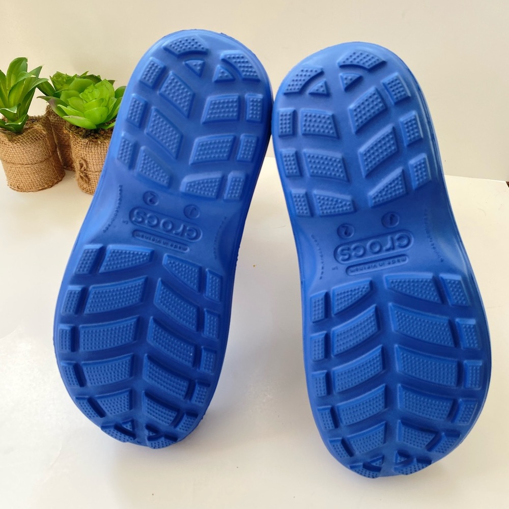 Crocs Kids Handle It Rain Boot sea blue Sz jr 2 - Picture 5 of 8